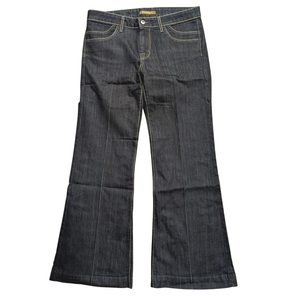 NEW David Kahn 28 Petite Jeans Trouser Flare Wide Leg Premium Denim Made USA